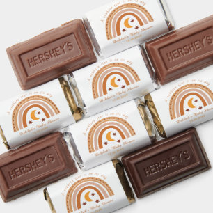 Modern Boho Rainbow Baby Shower Hershey's Miniatur Miniatures