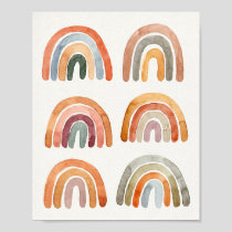 Modern Boho Rainbow Collection  Poster
