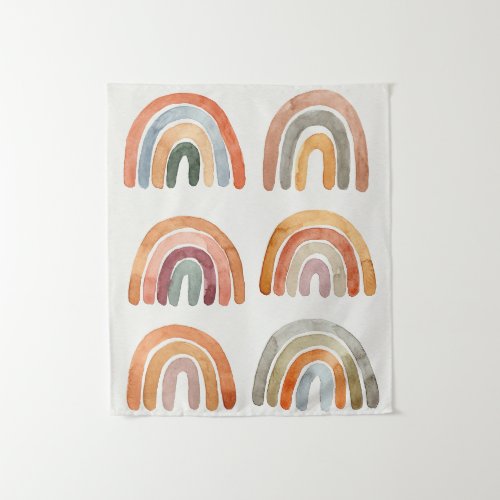 Modern Boho Rainbow Collection Tapestry
