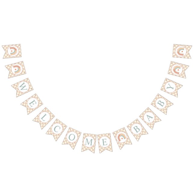 Modern Boho Rainbow Welcome Baby Bunting – Waterco Flags (All)