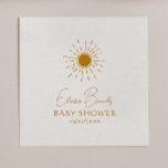 Modern Boho Sunshine Baby Shower Napkins