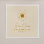 Modern Boho Sunshine | Beige Baby Shower Napkins