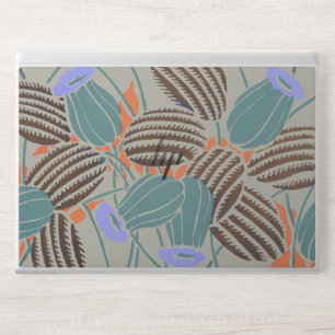 Modern Boho Teal & Lavender Floral Decor HP Laptop Skin
