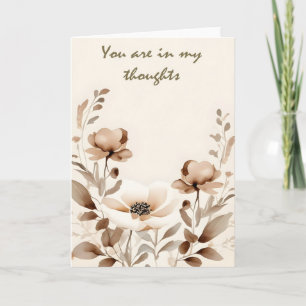 Modern Boho Thinking of You Card
