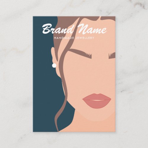 Modern Boho Trendy Woman Ear Cuff Earrings Display Business Card