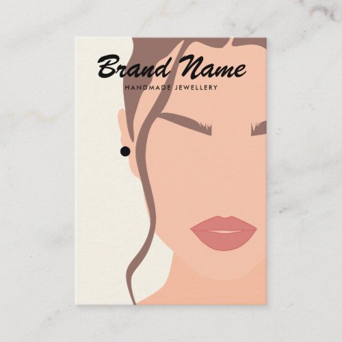 Modern Boho Trendy Woman Ear Cuff Earrings Display Business Card
