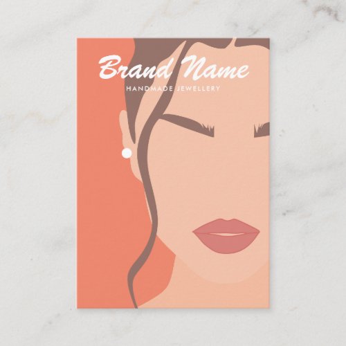 Modern Boho Trendy Woman Ear Cuff Earrings Display Business Card