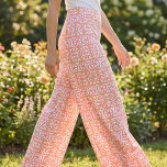 Modern Boho Tribal Geometric Coral Pink Pattern Fabric