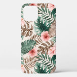 Modern Boho Watercolor Tropical Floral  Iphone 12 Pro Case at Zazzle