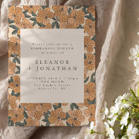 Modern Boho Yellow Floral Rehearsal Dinner