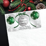 Modern Bokeh Snowflake Christmas Return Address Label at Zazzle