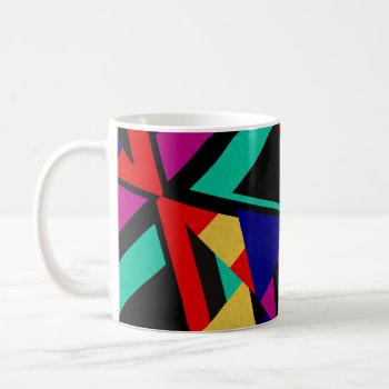 Modern Bold Abstract Colors Coffee Mug by PicturesByDesign at Zazzle