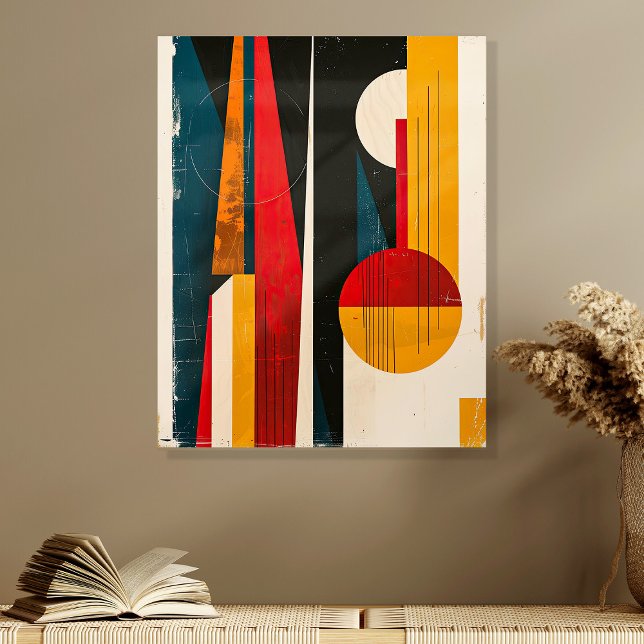 Modern Bold Abstract Geometric Wall Art Acrylic Photo Tile (Creator Uploaded)