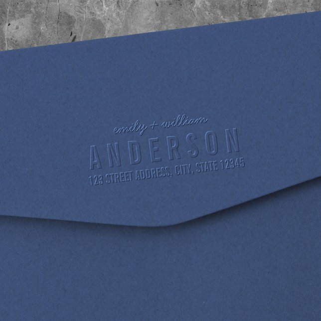Modern Bold and Script Names Return Address Embosser (Creator Uploaded)