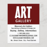 Modern Bold, Art Dealer, Gallery Flyer<br><div class="desc">Modern Bold,  Art Dealer,  Gallery Advertising Flyer by The Business Card Store.</div>