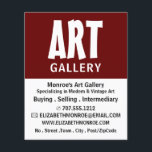 Modern Bold, Art Dealer, Gallery Flyer<br><div class="desc">Modern Bold,  Art Dealer,  Gallery Advertising Flyer by The Business Card Store.</div>