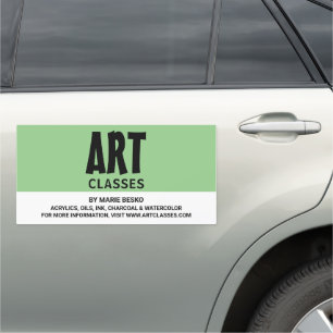 Modern Bold, Art Teacher, Art Class Advertising Car Magnet