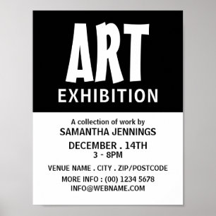Modern Bold, Artist Exhibition Advertising Poster