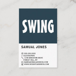 Modern Bold, Baseball Player, Coach Business Card