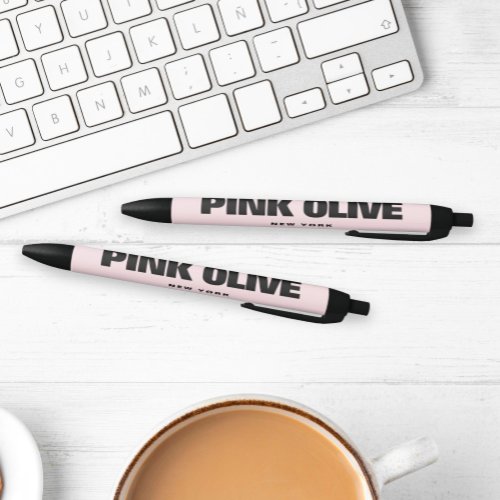 Modern Bold Black Typography Black Ink Pen