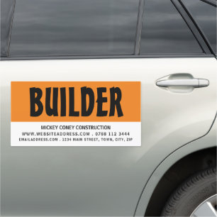 Modern Bold, Building Firm, Builders Car Magnet