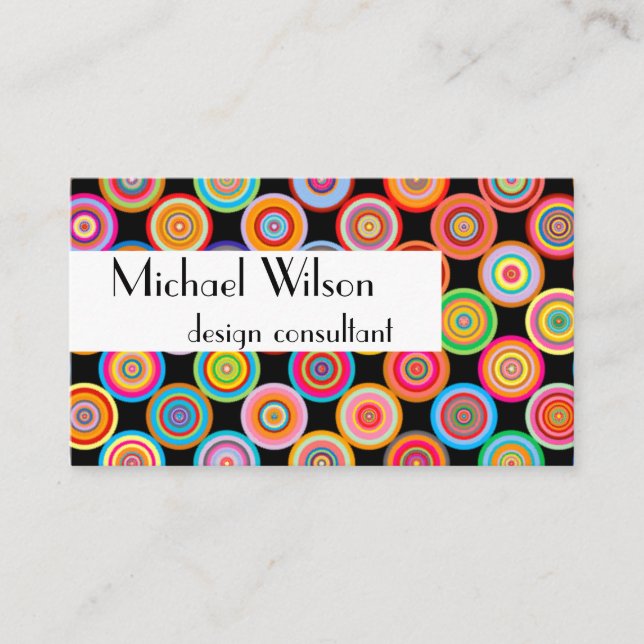 modern bold business cards template (Front)