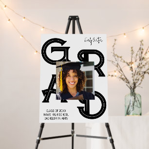 Modern Bold Calligraphy Graduation  Foam Board