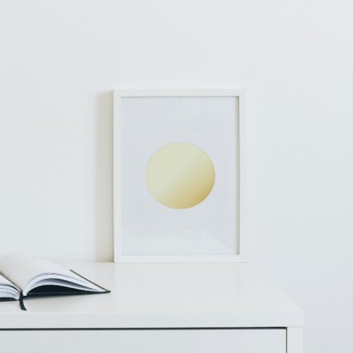 Modern Bold CIRCLE GOLD Foil Prints