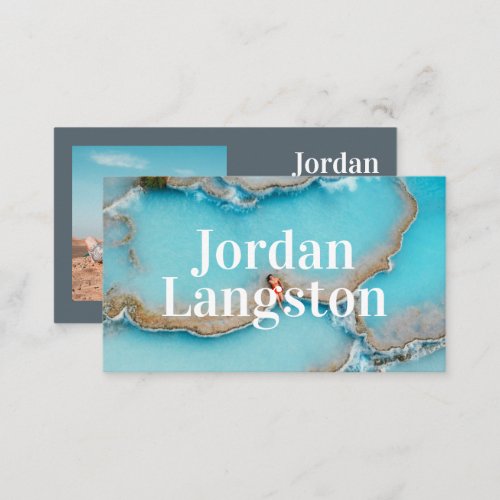 Modern Bold Cool Photography Typography Business Card