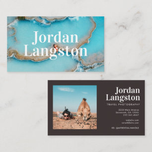Modern Bold Cool Photography Typography Business Card