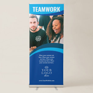 Modern Bold Custom Color Company Trade Show Retractable Banner