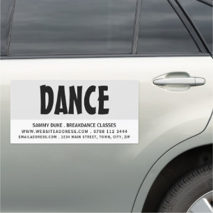 Modern Bold, Dancer, Dancing Instructor/Classes Car Magnet