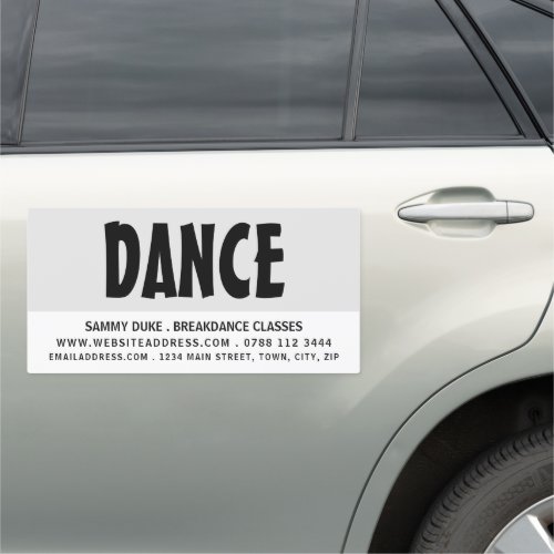 Modern Bold Dancer Dancing InstructorClasses Car Magnet