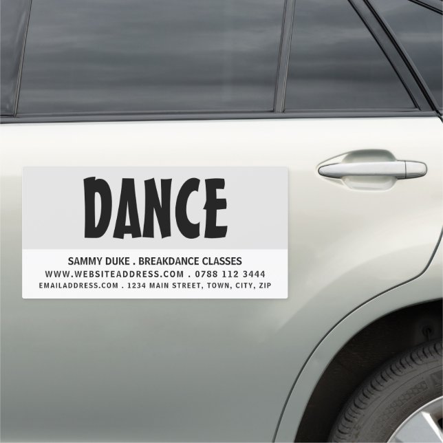Modern Bold, Dancer, Dancing Instructor/Classes Car Magnet (In Situ)