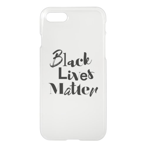 Modern bold different design Black Lives Matter iPhone SE87 Case