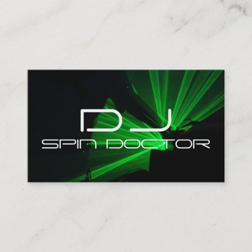 Modern Bold DJ Business Cards