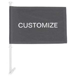 Modern Bold Editable Name, Business or Brand Etc. Car Flag