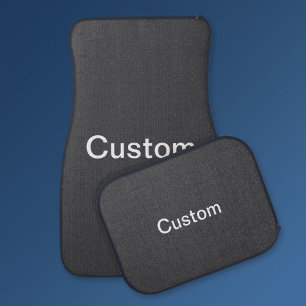 Modern Bold Editable Name, Business or Brand Etc. Car Floor Mat