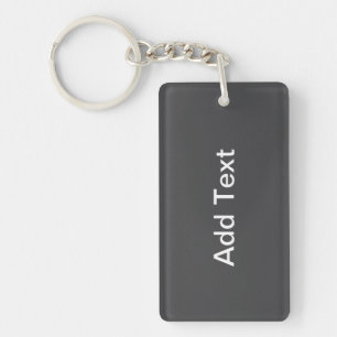 Modern Bold Editable Name, Business or Brand Etc. Keychain