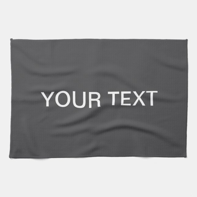 Modern Bold Editable Name, Business or Brand Etc. Kitchen Towel (Horizontal)