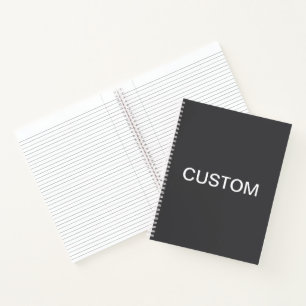 Modern Bold Editable Name, Business or Brand Etc. Notebook