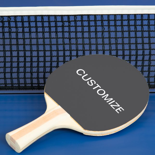 Modern Bold Editable Name, Business or Brand Etc. Ping Pong Paddle (Insitu)