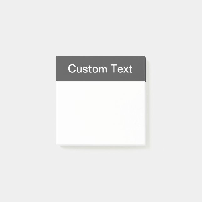 Modern Bold Editable Name, Business or Brand Etc. Post-it Notes (Front)