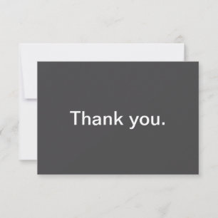 Modern Bold Editable Name, Business or Brand Etc. Thank You Card