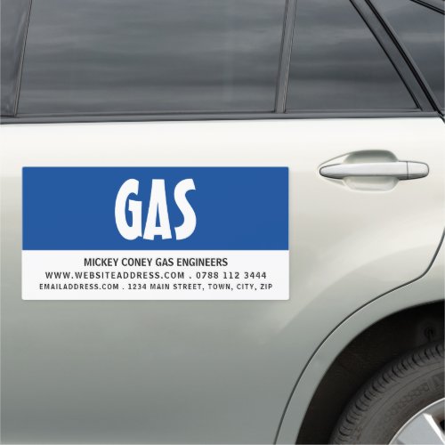 Modern Bold Gas Engineer  Supplier Car Magnet