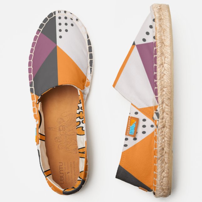 Modern Bold Geometric Pattern | Abstact Espadrilles (Side)