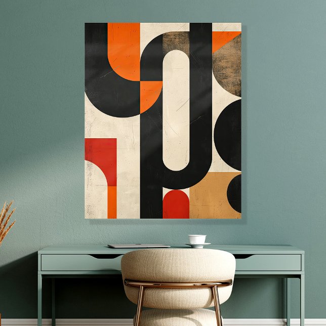 Modern Bold Geometric Shapes Wall Art Acrylic Photo Tile (Creator Uploaded)