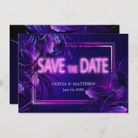 Modern Bold Glow in the Dark SAVE THE DATE