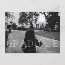 Modern Bold Graduation Announcement