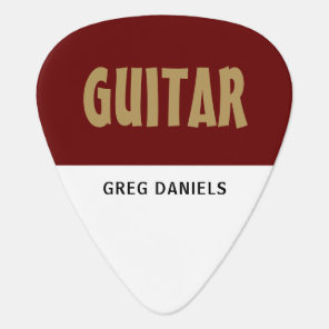 Modern Bold, Guitarist, Musician, Personalized Guitar Pick